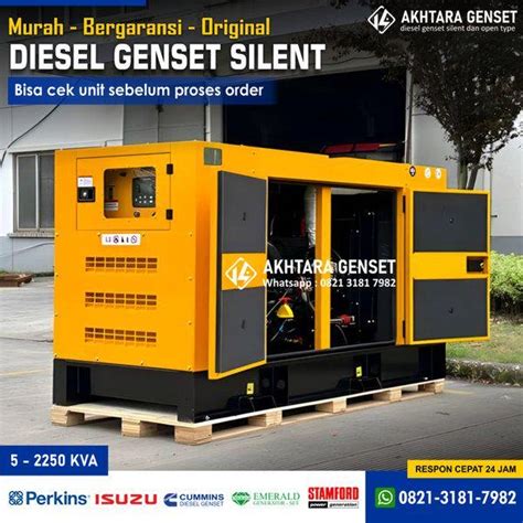 Jual Genset Silent Kva Perkins Di Lapak Distributor Genset