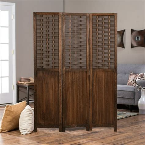 Cozayh 3 Panel 56 Ft Paulownia Wood Screen Room Divider Folding