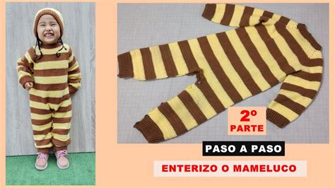 ENTERIZO O MAMELUCO PARA NIÑOS TEJIDO EN CROCHET PASO A PASO PARA