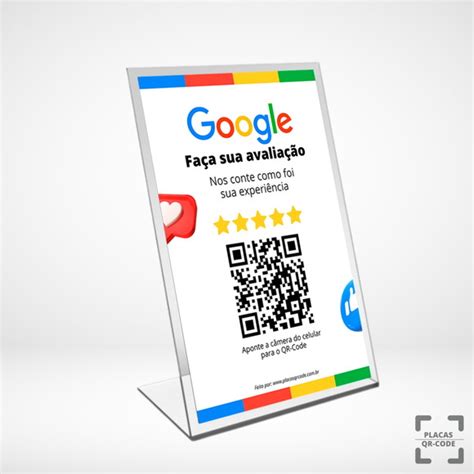 Placa Qr Code Para Avalia O No Google Elo Produtos Especiais