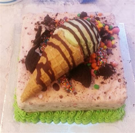 Cold Rock Mini Cone Explosion Ice Cream Cake Make Ice Cream Cake