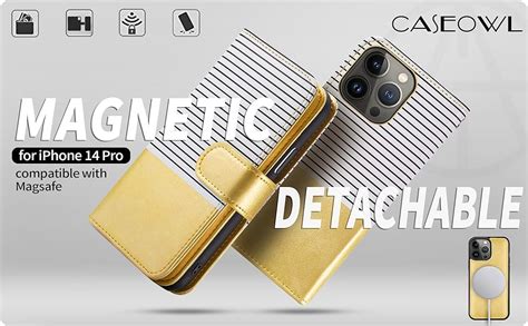 Caseowl Iphone 14 Pro Case Wallet Support Magsafe Charger 2 In 1 Magnetic