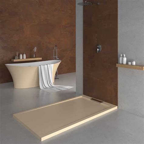 Base De Duche Em Resina STYLE Cor Creme Intenso RAL 1015 E Outras