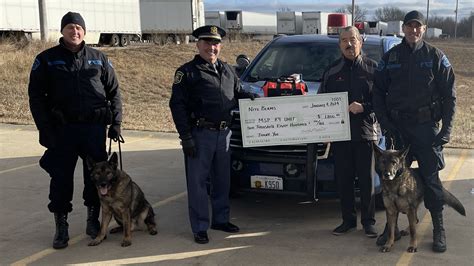 Michigan State Police K-9 Unit receives harness lights