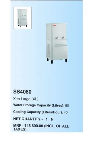 USHA SS HNC TRIWATER HOT COLD N NORMAL Storage Capacity L Cooling Capacity L Hr At
