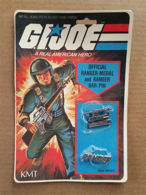 Gi Joe Ranger Medal And Bar Pin By Kmt Hasbro 1982 Etsy Gi Joe