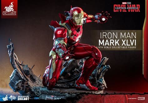 Hot Toys美國隊長 英雄內戰鋼鐵人馬克 Iron Man Mark XLVI 比例收藏級人偶