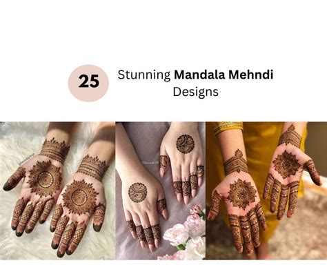 25 Stunning Mandala Mehndi Designs Fabbon