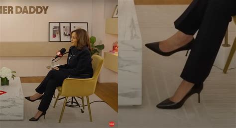 Kamala Harris Appears On ‘Call Her Daddy’ Podcast In Classic Black Pumps