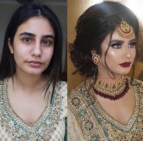 Indian Bridal Makeup Before And After