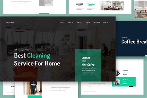 Cleaning Service Powerpoint Template Presentation Templates Keynote