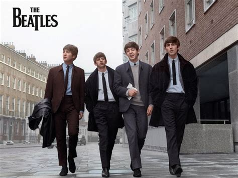 The Beatles Walking On Street Poster prints 32x24