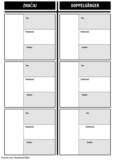 Doppelg Nger Predloga Snemalna Knjiga Ki Sl Examples