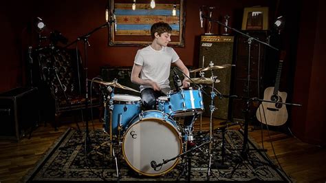 Spencer Tweedy Candc Maplegum Tweedy Blue 3pc Drum Kit Chicago Drum