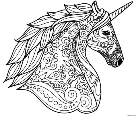 Beautiful Unicorn Flower Coloring Page Turkau The Best Porn Website