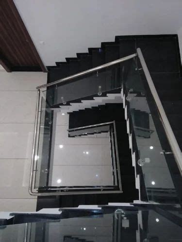 Stairs Stainless Steel Stair Glass Railing At Rs Feet In