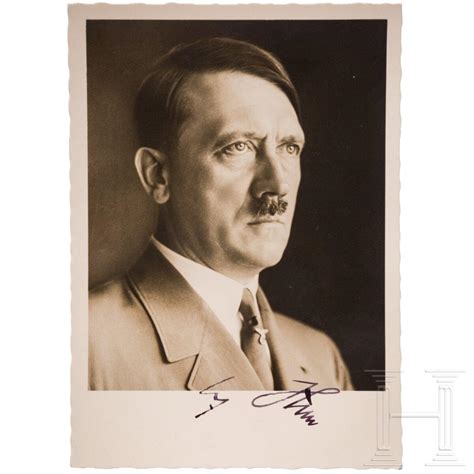 At Auction Adolf Hitler A Signed Hoffmann Postcard