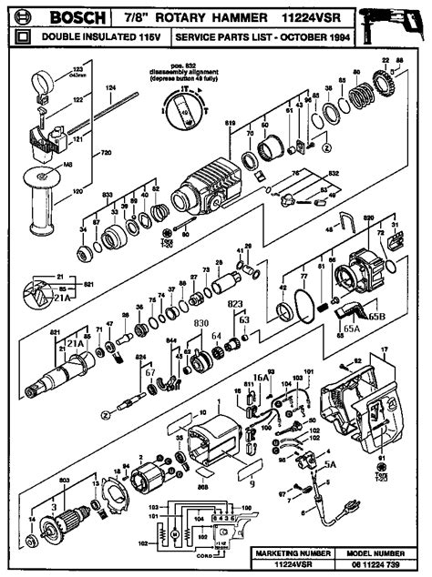 Bosch Hammer Drill Parts Diagram