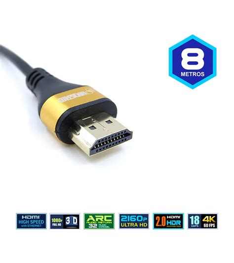 Cable Hdmi De Mt Ultra Delgado K Lancom Haa M