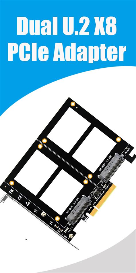 Glotrends Pu Dual U To Pcie X Adapter Support X U Ssd