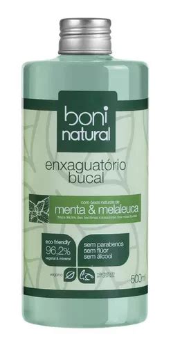 Enxaguatório Bucal Natural Menta E Melaleuca Sem Flúor 500ml MercadoLivre