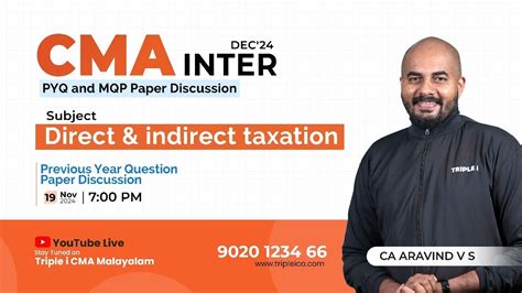 CMA INTER DEC 24 PYQ MTP PAPER DISCUSSION DIRECT INDIRECT