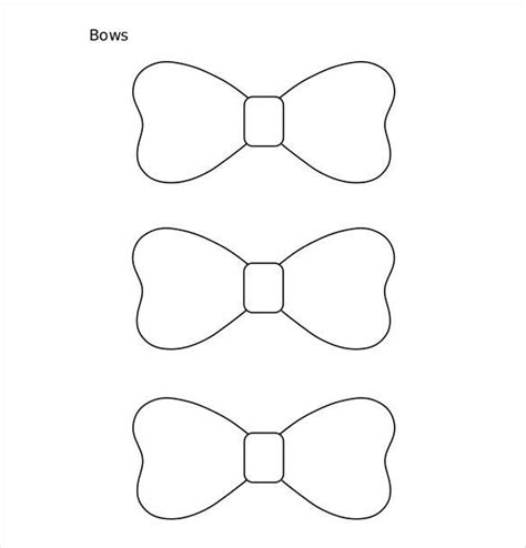 Bow Tie Template Printable 57 Paper Bow Tie Template Doc Bow Tie