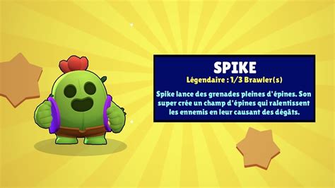 Spike Meilleur Brawler Legendaire Du Jeu Brawl Stars Youtube