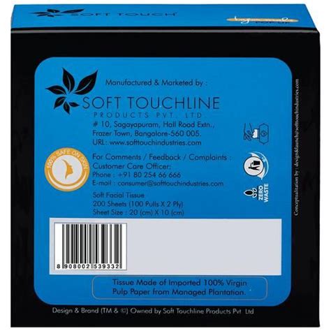 Buy Soft Touch Informal Ultra Soft Facial Pop Up Tissue 2 Ply Delicate One Time Use Online