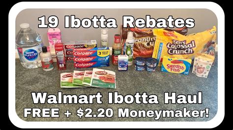 23 FREE Items At Walmart Using Ibotta Printable Breakdown Below