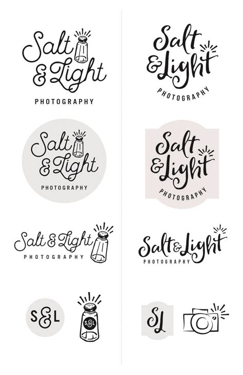 Process Work Behind the Logo: Salt & Light Photography — Texture Design Co. | Salt and light ...