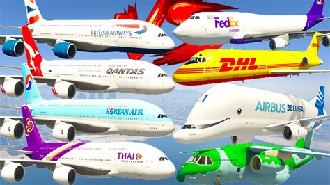 Gta V Every Top Airplanes Brands Vs Airbus A Airplanes Best