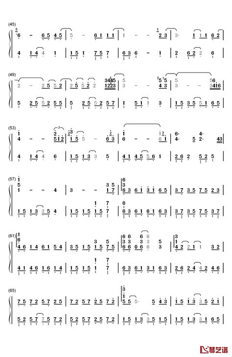 再见钢琴简谱 数字双手 王俊凯 简谱网