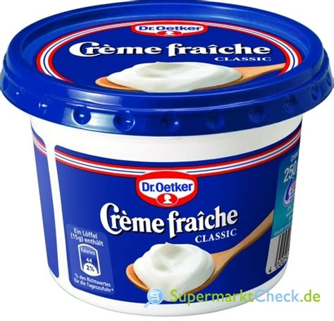 Dr Oetker Creme Fraiche Classic 30 Fett Preis Angebote Kalorien