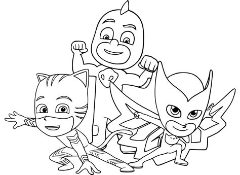 Desenhos De Pj Masks Para Imprimir E Colorir Como Fazer Em Casa