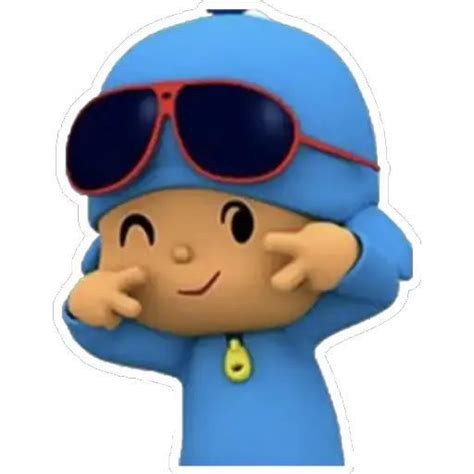 An Image Of A Cartoon Character With Sunglasses On Its Head And Arms