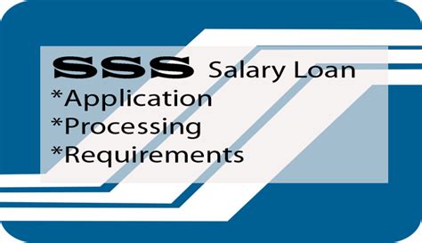 Sss Salary Loan Application Processing And Requirements Sss Guides