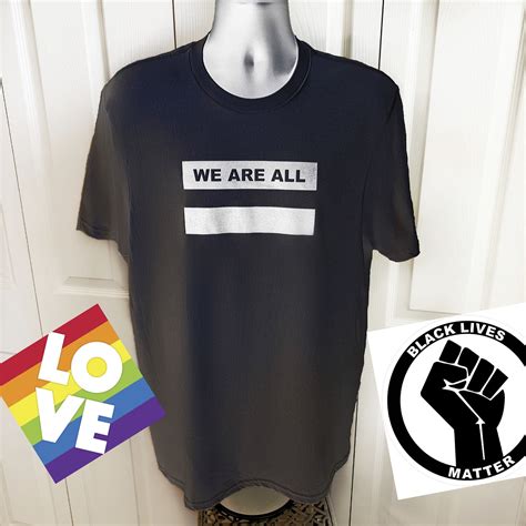 We Are All Equal Mens Shirt Etsy