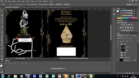 Detail Background Undangan Pernikahan Wayang Koleksi Nomer 41