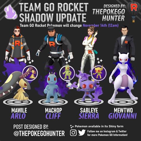 The Poke Go Hunter On Twitter Shiny Shadow Machop And Sableye 🤩 Team Go Rockets New Shadow