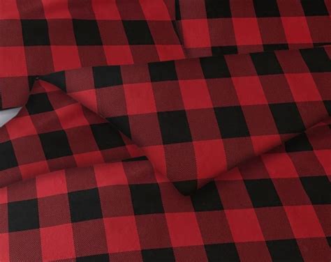 Bibb Home 3 Piece Heavyweight Flannel Duvet Cover Set Red Check Full