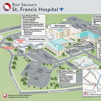 St Francis Hospital Campus Map - Eunice Rosalinde