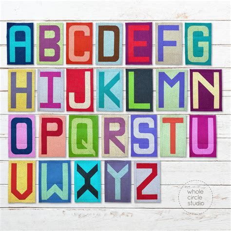 Alphabet Letters English Paper Piecing Epp Pattern Etsy In 2020 English Paper Piecing