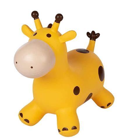 Bouncy Horse Ride On Hopper Giraffe Yellow Fun Toddler Toy Referdeal