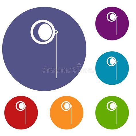 Monocle Icons Set Stock Vector Illustration Of Characters 95793093