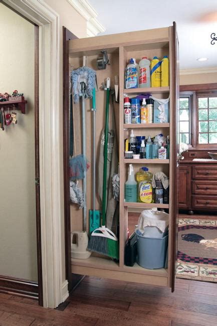 Sliding Home Organizers For Mops And Brooms Space Saving Storage