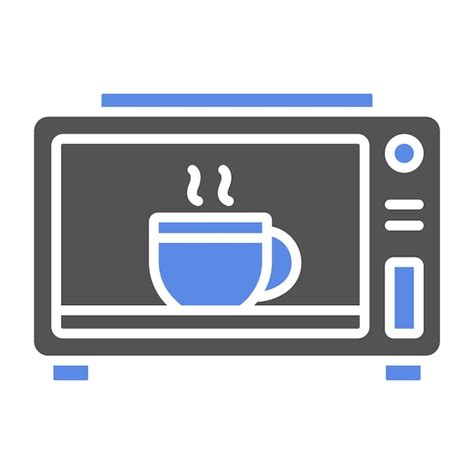 Estilo Del Icono Del Horno De Microondas De Dise O Vectorial Vector