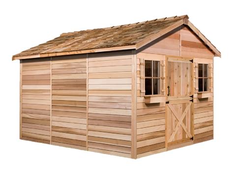 Cedarshed Cedarhouse 10ft W X 8ft D Western Red Cedar Wood Storage Shed