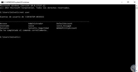 Ver Usuarios Windows Solvetic