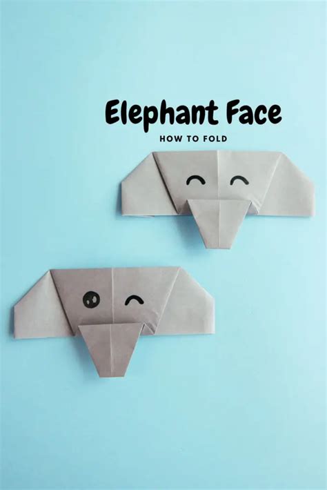 How To Make An Easy Origami Elephant Face Origamiok